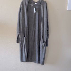 Extra large extra long gray cardigan Old Navy sweater brand new